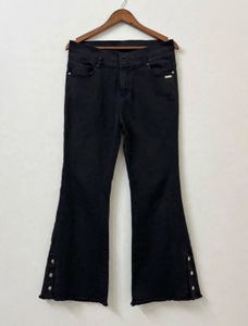 Stylish Black Flare Jeans