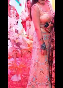 Beautiful Peach Lehenga Choli
