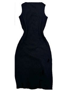 Asymmetrical black dress