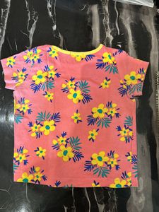 Cute Floral Print T-Shirt