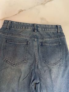 Blue Denim Jeans with slits