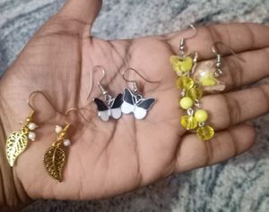 Set of 3 Unique Earrings