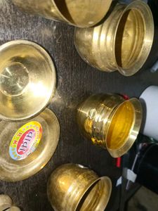 Brass Pooja Utensils Set for Religious Ceremonies