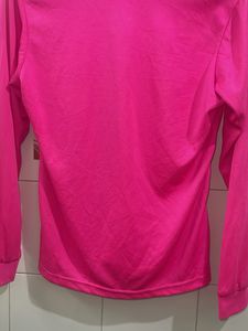 Vibrant Pink Long Sleeve Collared Shirt