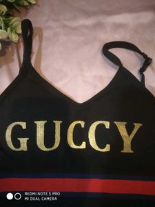 Stylish Black Crop Top