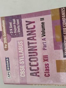 CBSE Syllabus Accountancy Class XII Part A Vol II