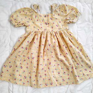 Bumper offer❗Floral Checkered Dress