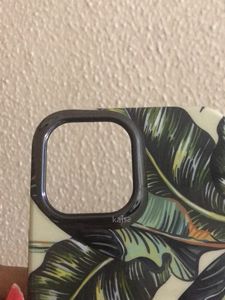 IPhone12ProMax Green Tropical Print Glossy Phone Cover Case