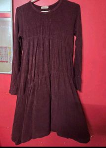 Elegant Maroon Anarkali Dress