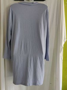 Soft Blue Striped Pajama Shirt