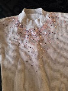 Sequin Detail Knit Sweater