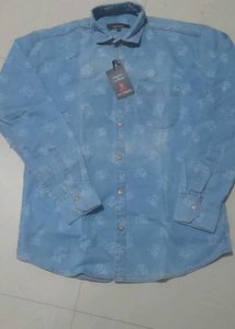 Blue Patterned Long Sleeve Shirt check imez