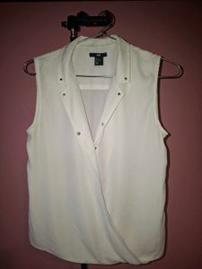 White Sleeveless H&amp;M Top