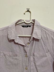 Lilac Crop Shirt
