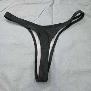 Black Ribbed😍 Bikini Bottom