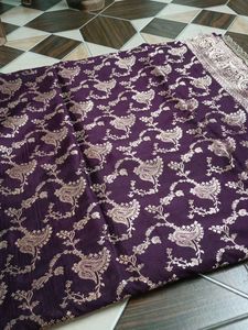 Elegant Purple Banarasi Silk Saree