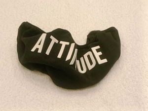 "Attitude" Graphic Cloth Face Mask – Bold Black &
