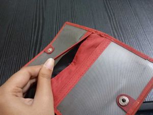 Red  leather Wallet