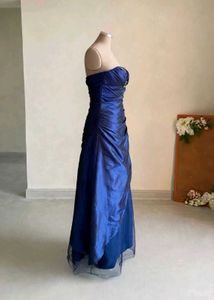 Elegant Royal Blue Embellished Gown ❤️