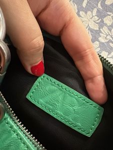 Green Studded Shoulder Bag