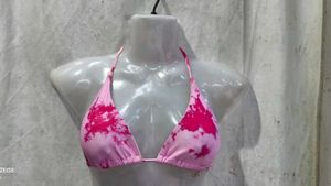 9258. Pink Tie-Dye Bikini top