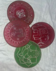Indian Traditional Decorative Coasters
