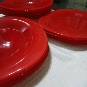 Red Dinner Set