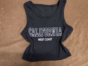 Black California West Coast Tank Top
