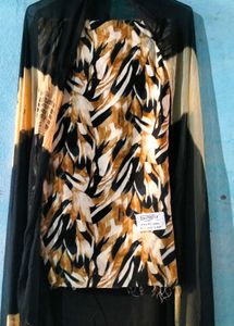 Black print colour Suit with dupatta