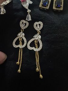 American daimond Earrings Set of 3