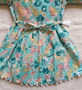 Boho Floral Print Tunic Top