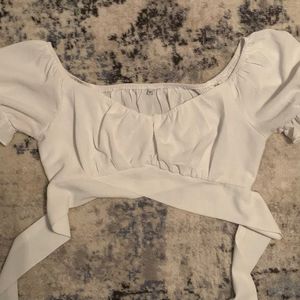 Chic Off-Shoulder Wrap up top
