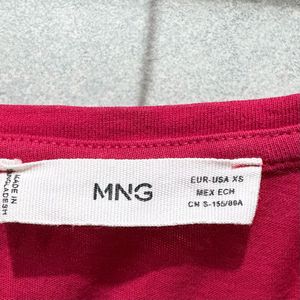 Mango | Knot Front Crop T-Shirt