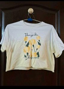 Graffiti Butterfly Wide Leg Jeans and crop top