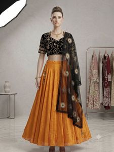 Elegant Orange Lehenga Choli Set
