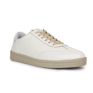 Men's White Leather Sneakers