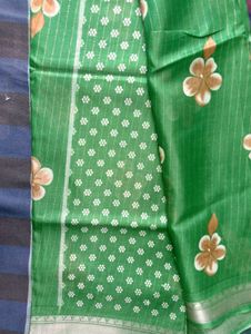 Beautiful Green Floral Saree