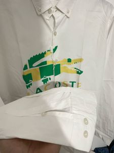 New Lacoste Slim Fit Men's White Shirt
