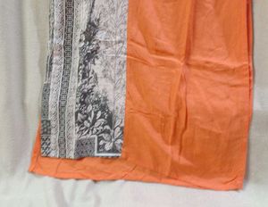 Contemporary Orange &amp; Black Designer Kurti