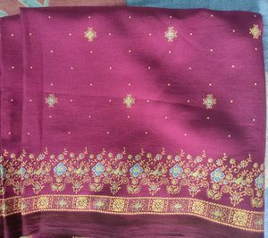 Maroon Saree