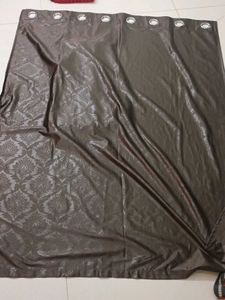 Brown Textured Curtains
