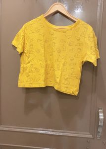 Cute Yellow Graphic Tee