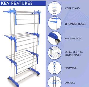 Foldable Clothes Drying Rack