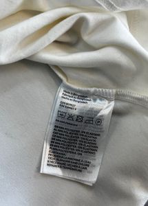 H&amp;M Cream Square Neck Long Sleeve Top