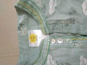 Boho Print Button-Up kurta