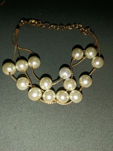 Pearl Set( Chain, Earing, Braclet)