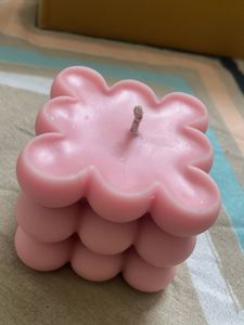 Pink Bubble Candle