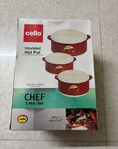 🆕Cello Insulated Hot Pot Set of 3
