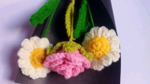Handmade Crochet Flower Bouquet