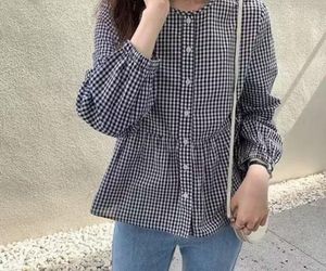 Cute Checkered Peplum Top